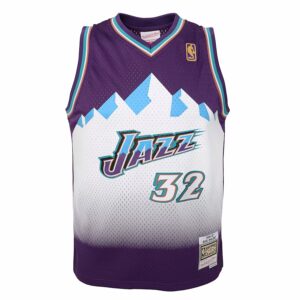 Mitchell & Ness Nba Utah Jazz Name & Number Tee Karl Malone #32