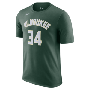 Nike Nba Milwaukee Bucks Name & Number Tee Giannis Antetkokounmpo #34