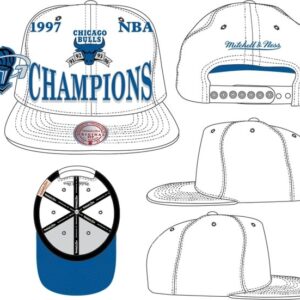 Mitchell & Ness Nba Chicago Bulls 97 Champ Flipside Snapback Cap