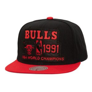 Mitchell & Ness Nba Chicago Bulls 91 Champ Flipside Snapback Cap