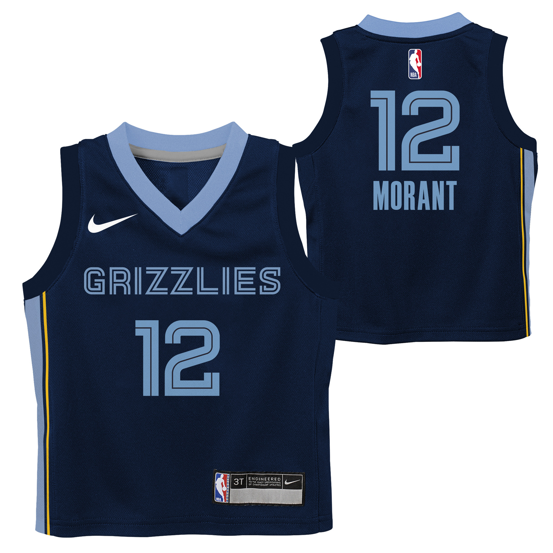 Nike Nba Kids Memphis Grizzlies Icon Replica Jersey Ja Morant #12 - Image 3