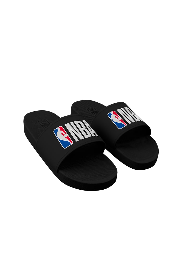 Allen IVERSON Black Slide Sandals with Logo Reebok | Shoes | Reebok Allen Iverson Slides White Only  main image 2